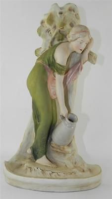 LARGE ROYAL DUX PORCELAIN FIGURE OF WATER CARRIER C1910