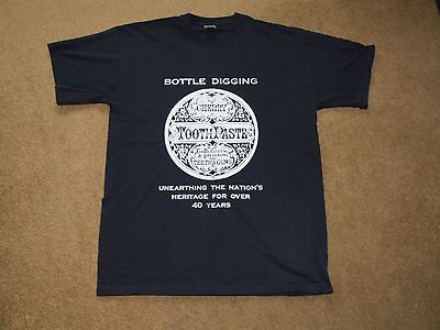 DIGGING artwork T SHIRT antique bottles codd hamilton bears grease