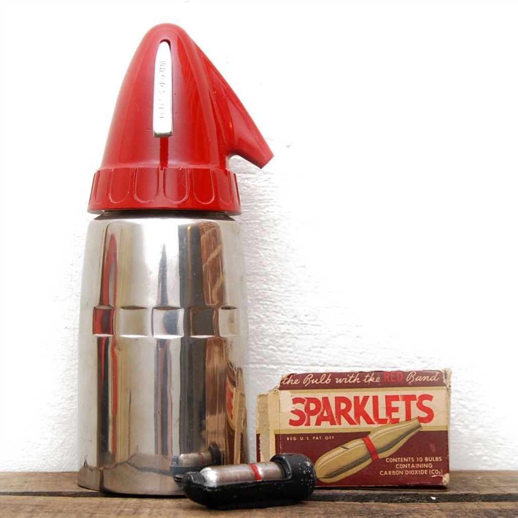 Vintage Sparklet Syphon & Sparklet Bulbs, Seltzer Bottl