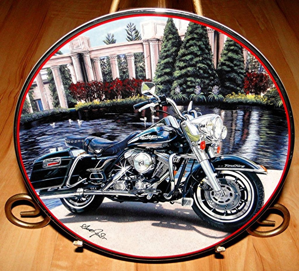 Road King Harley Davidson Motorcycle Franklin Mint Collection Plate