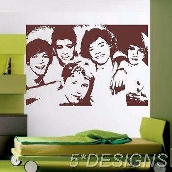 BAND WALL STICKER FAMOUS NIALL ZAYN HARRY LOUIS VINYL ART sticker