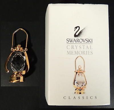 SWAROVSKI RETIRED CRYSTAL MEMORIES CLASSICS STORM LAMP LANTERN w BOX