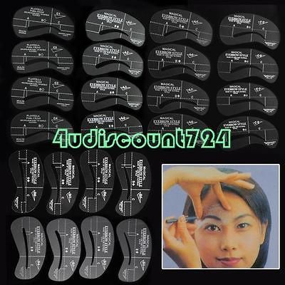 EYEBROW EYE BROW GROOMING TEMPLATE STENCIL STYLE MAKEUP SHAPING DIY