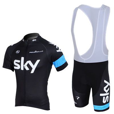 Cycling 2013 SKY Team Jersey Bike Bicycle Clothing shirts + Bib Shorts