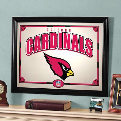 ARIZONA CARDINALS 18X22 TEAM LOGO MIRROR WALL ART