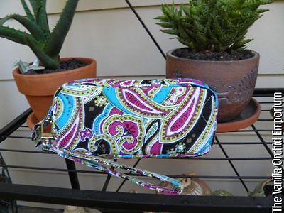 Vera Bradley Silk Paisley Wristlet