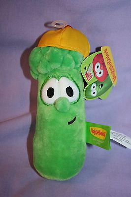 Junior Asparagus 5.25 tall VEGGIE TALES beanbag plush stuffed animal