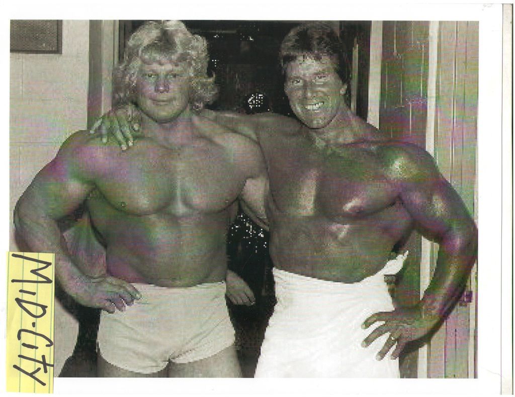 Reg Park /Dave Draper Mr Universe Winners Bodybuilding Photo B&W