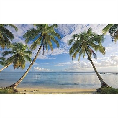 Beach View XL Wallpaper Mural 6 x 10.5 Home Decor