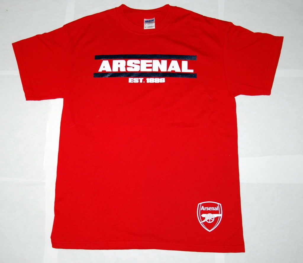 Arsenal FC Run T Shirt Tee (Red)