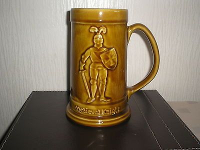 ARTHUR WOOD POTTERY TANKARD MEDIEVAL KNIGHT TANKARD BY ARTHUR WOOD