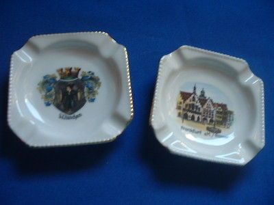 Pair of Ceramic Ashtrays   Bavaria