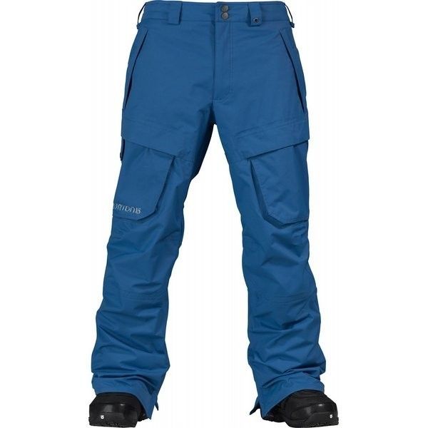 BURTON VENT MENS SNOWBOARD SKI WINTER PANTS MASCOT BLUE WATERPROOF