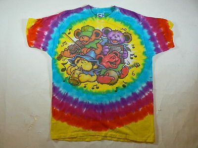 vintage Grateful Dead GDP Big River Jamboree Tye Die Rainbow Bear