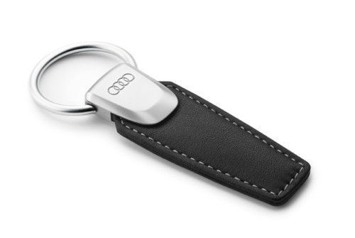 GENUINE AUDI KEYRING, LEATHER, A1, A3, A4, A5, A6, Q5, Q7