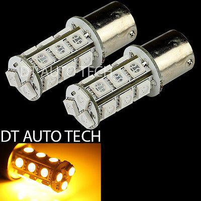 1156 AMBER 18 LED TURN SIGNAL CORNER/BRAKE/LIGHT BULBS/BULB