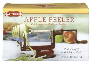 Back to Basics APPLE & potatoe PEELER corer & slicer