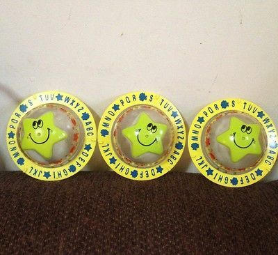 Evenflo ExerSaucer SmartSteps Abc/123 Lot Of 3 Leg Star Covers Parts