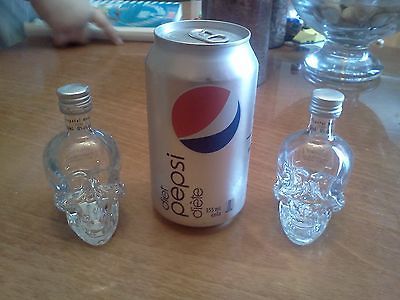 Crystal Head Vodka   Two 50ml Skull Bottles   Dan Aykroyd