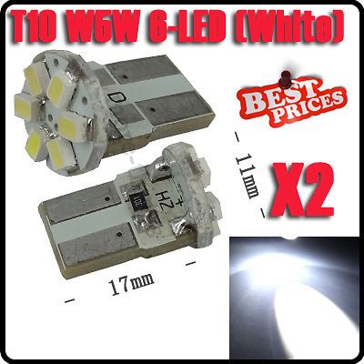 White T10 194 168 W5W Bulb Vehicle Car Canbus Parking Si​​de Light