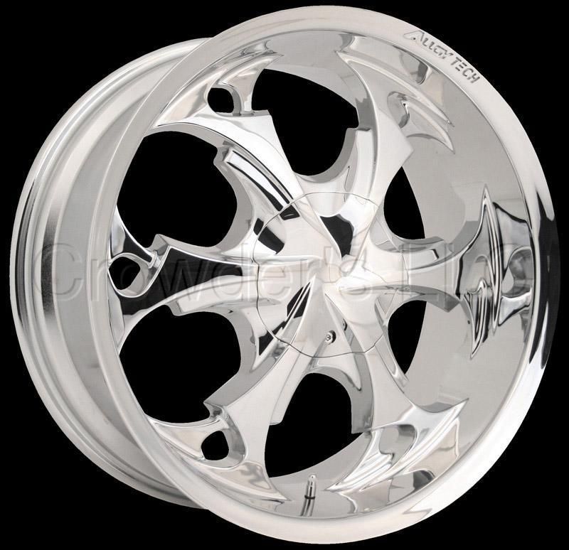 Alloy Tech Car Wheel Rim AT957 Chrome 17 inch 4 Lug