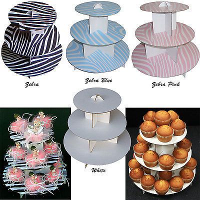 stand 3 tier cupcaketree zebra party favor wedding baby shower 1pc