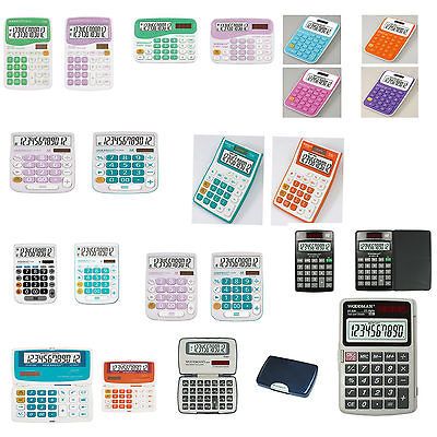 Woodman Electronic Calculator Desk Top Handheld Big LCD Color Series