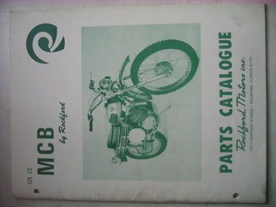 Newly listed MCB 125cc parts catalog by Rockford motors Sachs 125