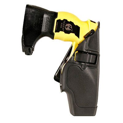 Blackhawk 44H015BW R Black BW Right Hand SERPA Duty Holster For TASER