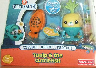 BNIB OCTONAUTS TOYS RARE TUNIP & THE CUTTLEFISH FIGURES OCTONAUGHTS