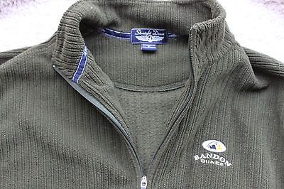 Down 1/4 Zip Pullover Jacket  Bandon Dunes Logo  Medium  Green