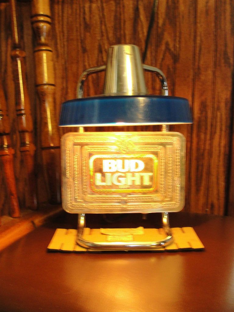 Beer, table lamp, mirrored, cash register light, advertising, old