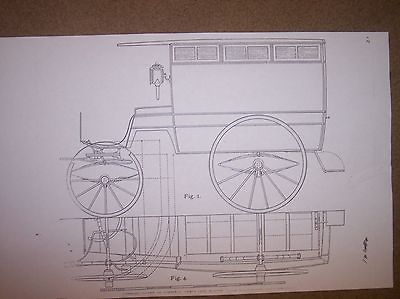 horse drawn hospital ambulance wagon plan