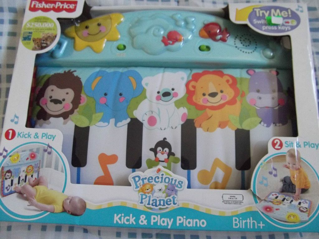 Fisher Price Crib To Floor Precious Planet Kick & Play Songs Lights