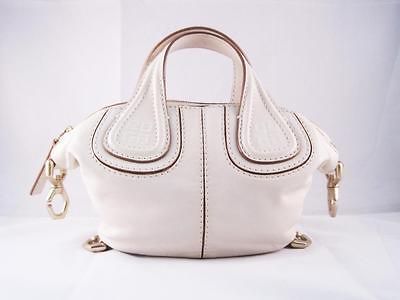 NWT Givenchy Nightingale Baby Mini Ivory Smooth Leather