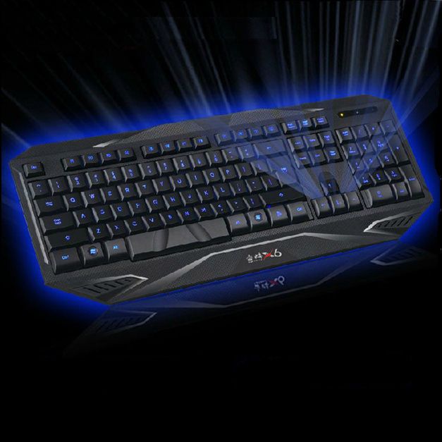 Keyboard USB LED Backlit Light Up Multi media Games Gaming Keyboard