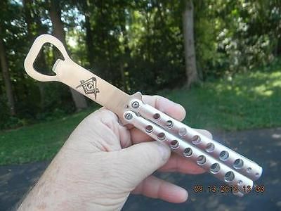 Butterfly Bottle Opener Bartender Practice Knife With Mason Logo