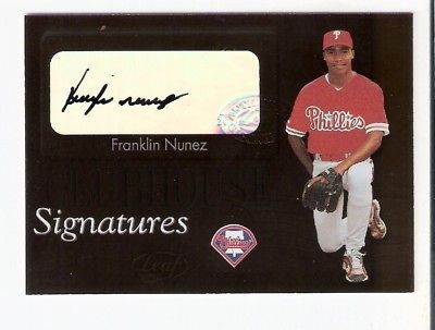 Franklin Nunez 2003 Leaf Clubhouse Signatures Auto #2