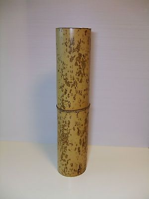 Japanese BAMBOO LOG VASE gourd design ikebana flower arranging craft