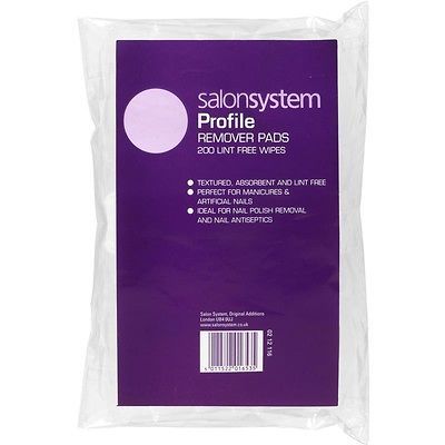 SalonSystem 200 Lint Free Wipes For Shellac Gellish And GELeration Gel