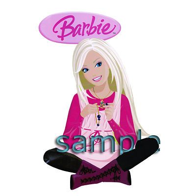 BARBIE #6 IRON ON TRANSFER 3 SIZES