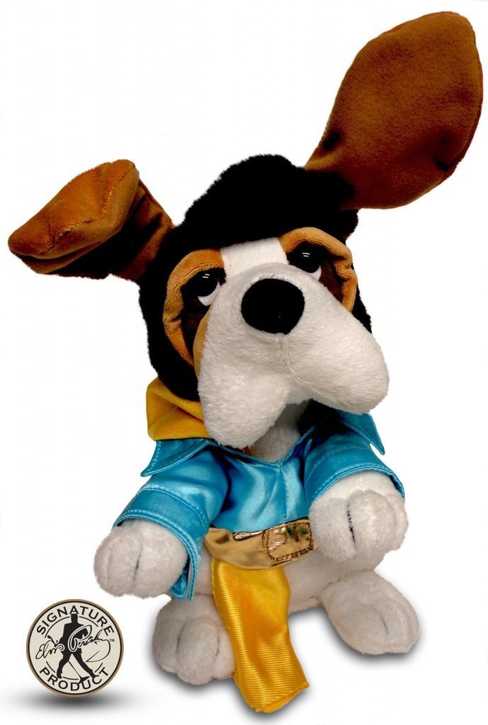 Barn Animated Rockin Hound Dog Singing Dancing Elvis Presley Plush