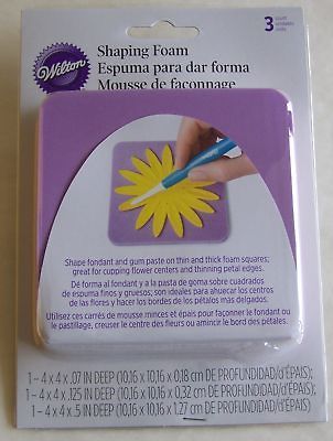 Wilton Fondant Shaping Foam 3 piece