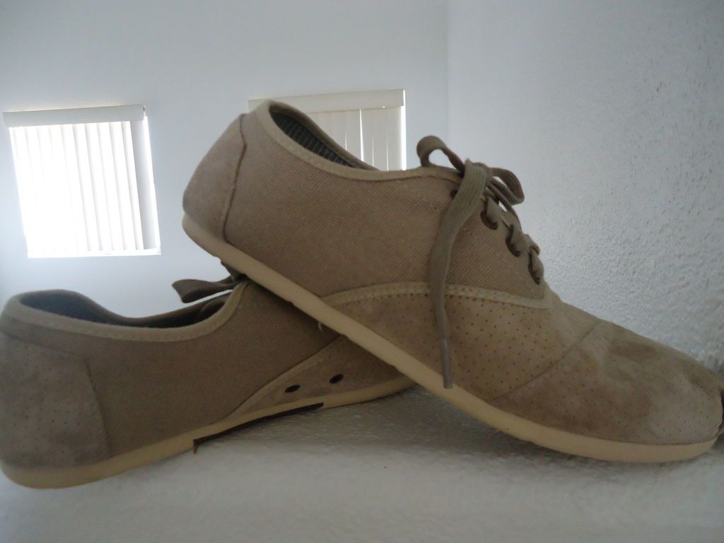 Mens Toms Shoes   Sand Marquez Mens Cordones   Size 10   Orig $79