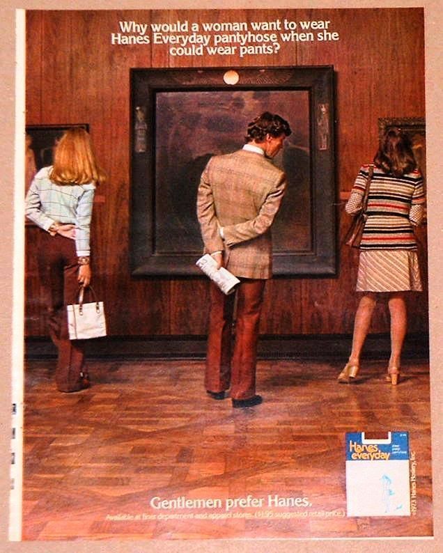 1973 Hanes Everyday Print Ad Pantyhose