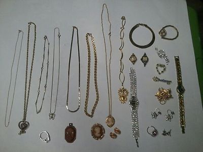 Huge Lot of antique , vintage jewelry nice clean estate sale find