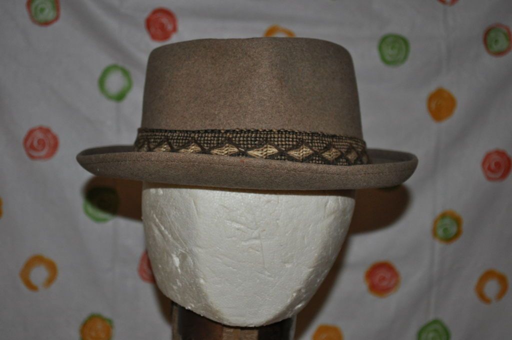 vintage MALLORY KINGSLY CHICAGO MENS MEDIUM 7 7 1/8 FEDORA HAT