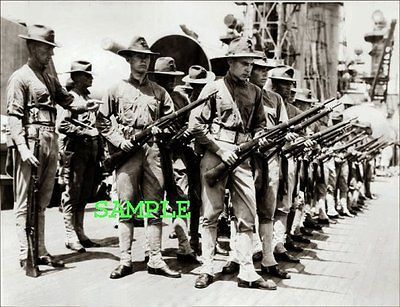 1915 US MARINES Rifle Drill PHOTO