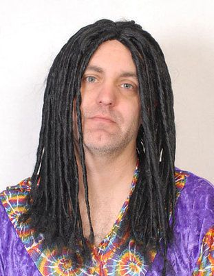 WIG G17 Dreadlocks BLACK Male or Female FUN Dreads Mens or Womens