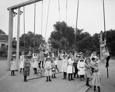 Playground Equipment Teeter Go Round Vintage Color Ad Flyer Auburn NY